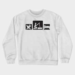 Eat sleep fish Crewneck Sweatshirt